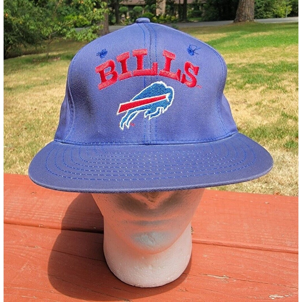 Vintage 80s 90s Buffalo Bills AJD Signature Snapback Hat Cap